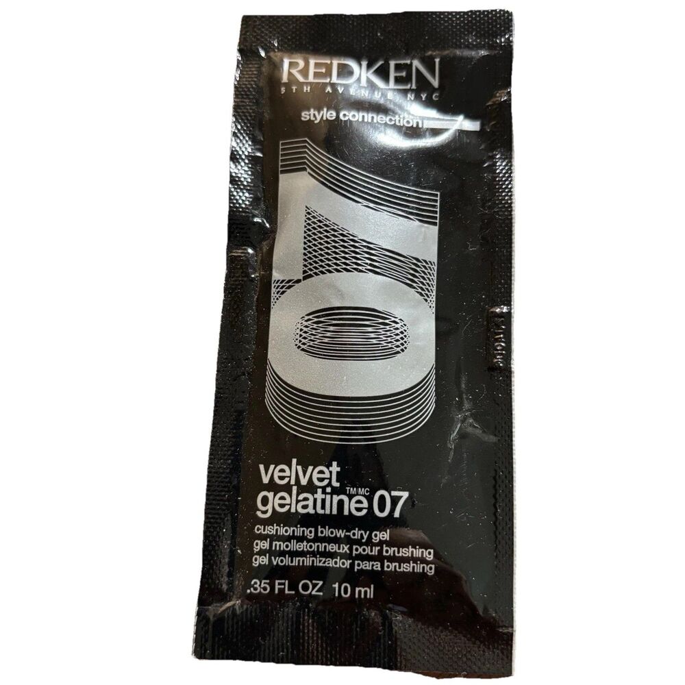 Redken Velvet Gelatine 07 Cushion Blow Dry Gel 0.35 oz  (1) Sample DISCONTINUED